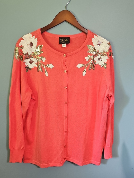 Bob Mackie Sweaters - Bob Mackie Wearable Art Sweater Size 1X